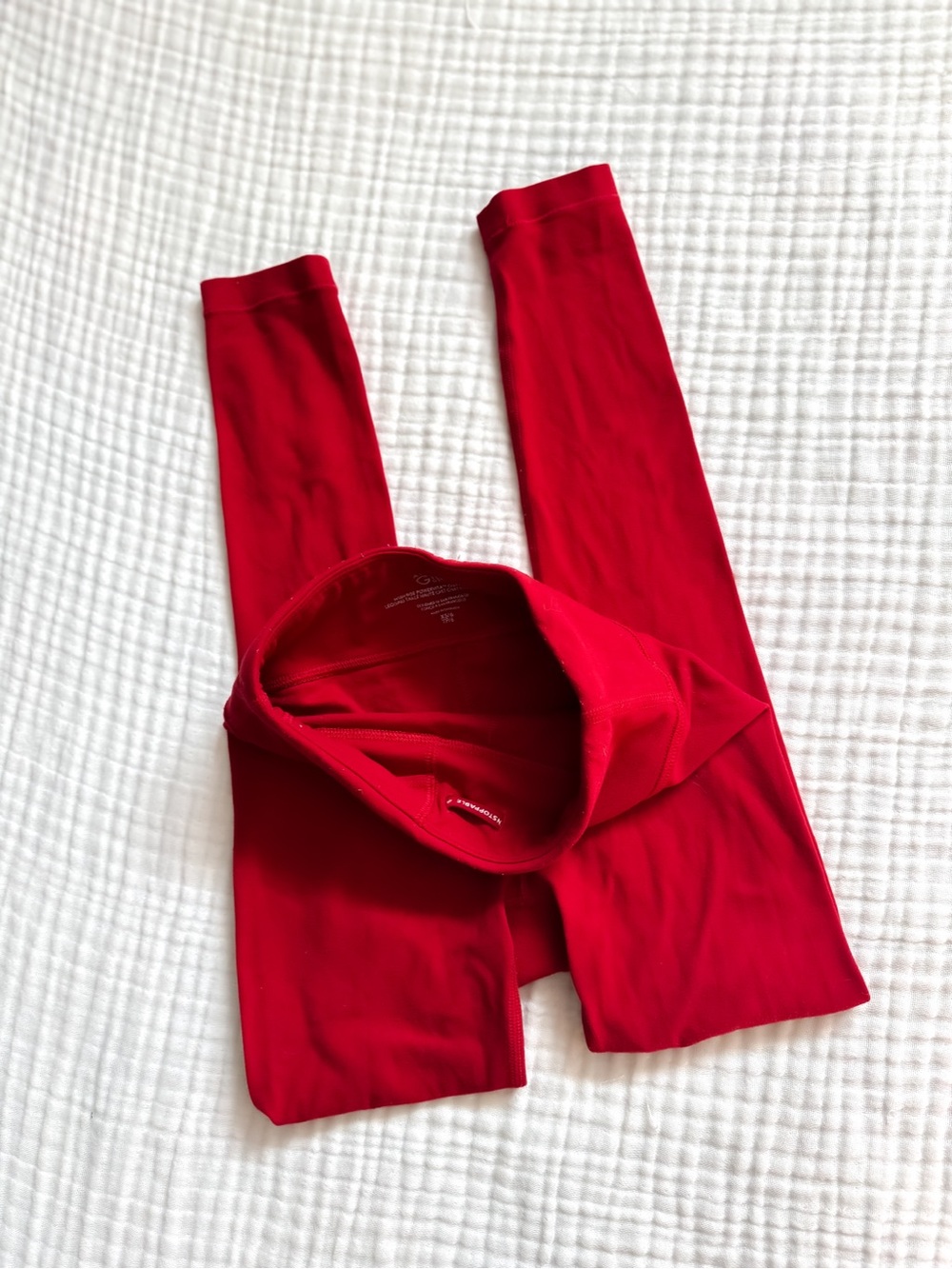 Athleta Girl Red Powervita Chit Chat Tight - Picture 2 of 4